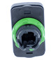 Drucktaster Front 2f sw/ws Ø22,5mm IP66 rechteck Tastend