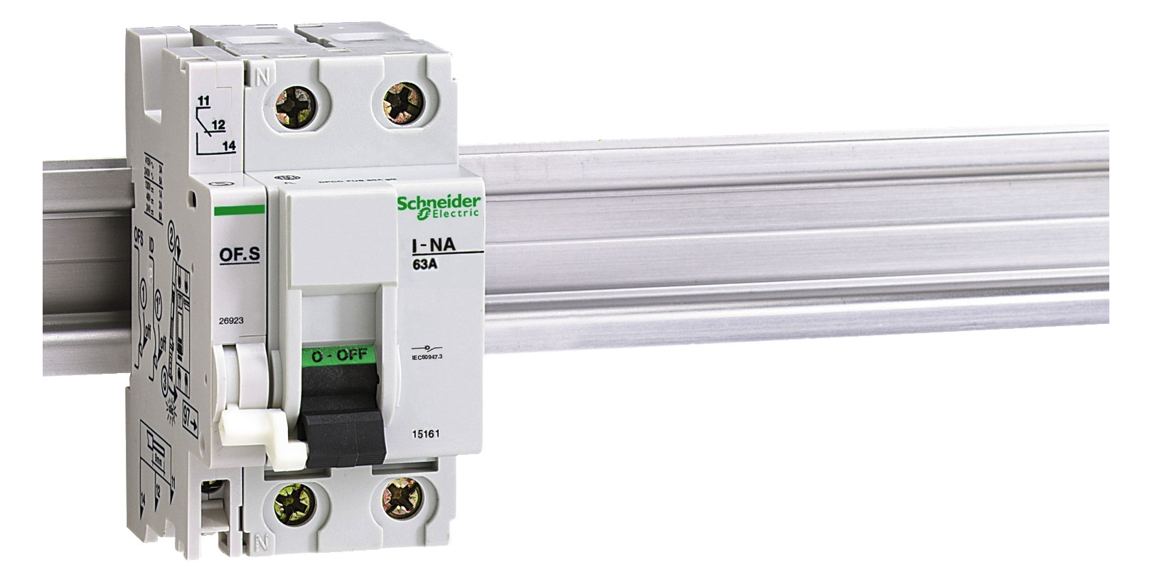 Hilfsschalter 1W FI-Schutzschalt 6A 240V 0,5TE