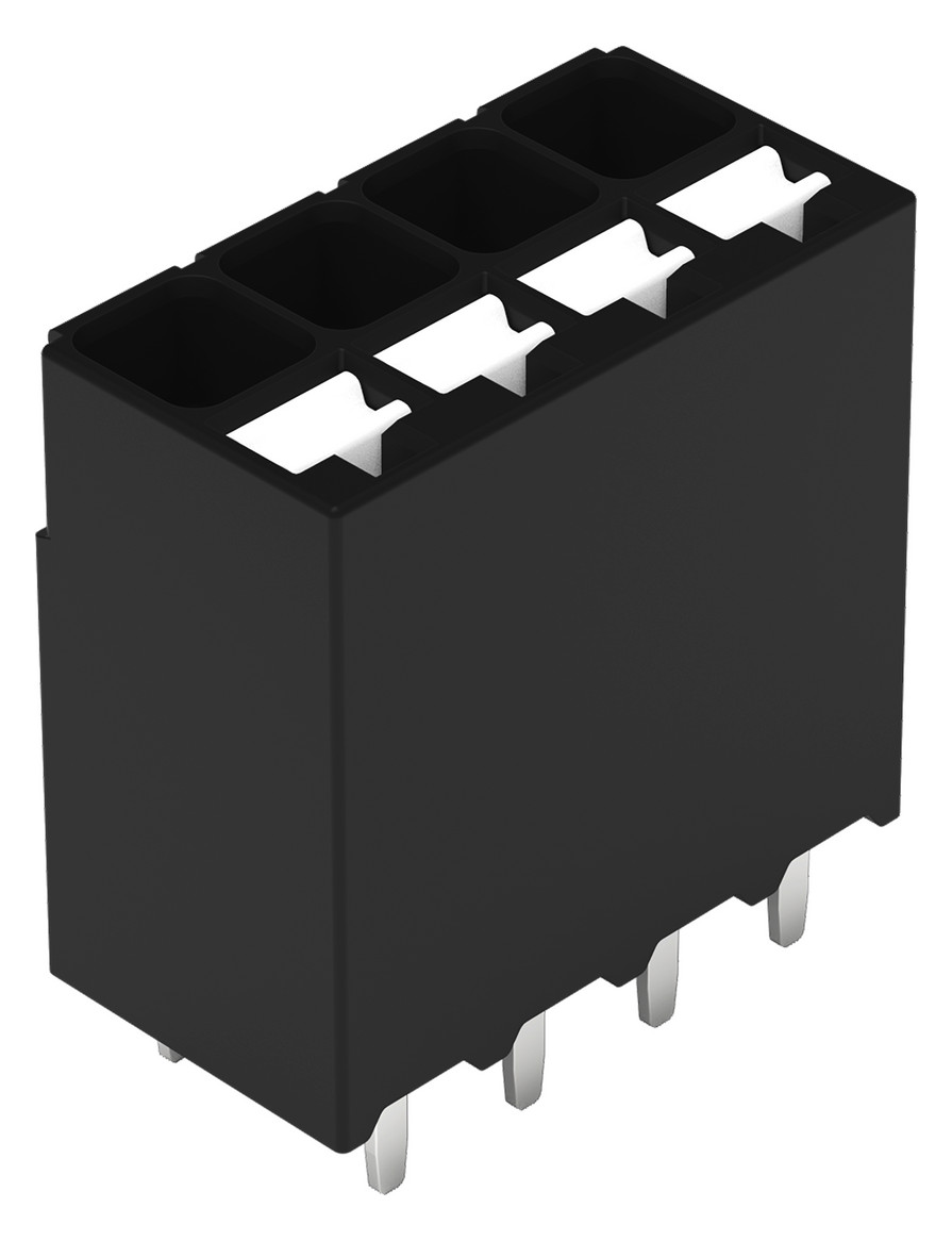 Printklemme 4f 1re sw RM=3,5 0,14-1,5qmm Federzug/THR 0,25-1,5qmm