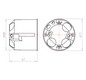 Verbindungsdose HW Ø68x62mm Kst IP3X rnd Ger/VerbDose/kast