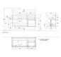 V&B Waschtisch-Unterschrank Finion 120x60,3x50,1cm, Regal rechts Glossy white lacquer, Walnut veneer