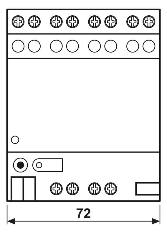 Analogeingang KNX REG 4f Spg Strom Eingangsgröße Spannung