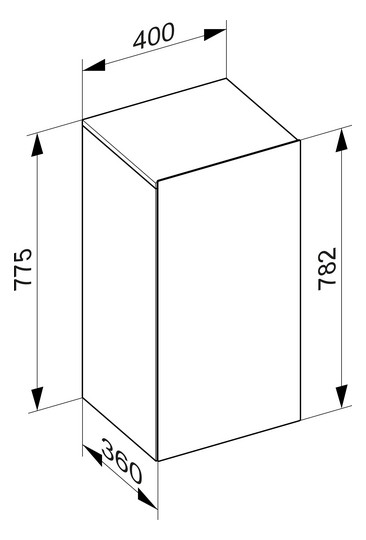 KEUCO Mittelschrank Stageline 40x78,2x36cm, 1-türig, Anschlag links, Lack Inox Seidenmatt, Glas Inox satiniert