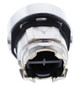 Drucktaster Front 1f bl Ø22,5mm rnd IP66 Tastend