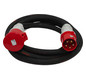 CEE-Verlängerung 5m 5x16qmm 63A sw IP44 Gummi