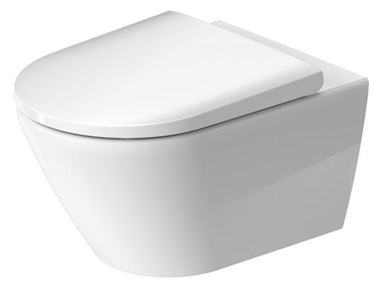 Duravit Wand-Tiefspül-WC-Set D-Neo mit WC-Sitz, Rimless, weiß