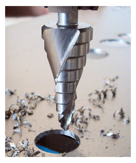 Stufenbohrer 9Stuf Ø4-20mm 2Schn Spiralnut