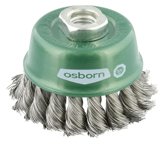 OSBORN-Zopf-Topfbürste, rostfreier Stahldraht 0,35mm...