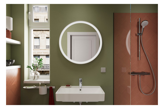 hansgrohe Waschtisch-Einhebelmischer 100 Vernis Blend CoolStart mit Zugstangen-Ablaufgarnitur, chrom