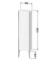 Duravit Halbhochschrank XViu 40x24x133cm, champagner matt, Tür links, Eiche terra