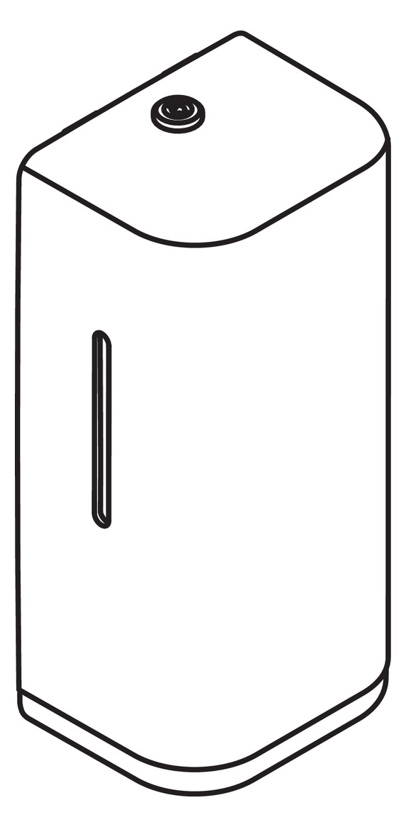 HEWI Schaum-Seifenspender SENSORIC 134x278x106mm, matt, Korpus reinweiß, felsgrau