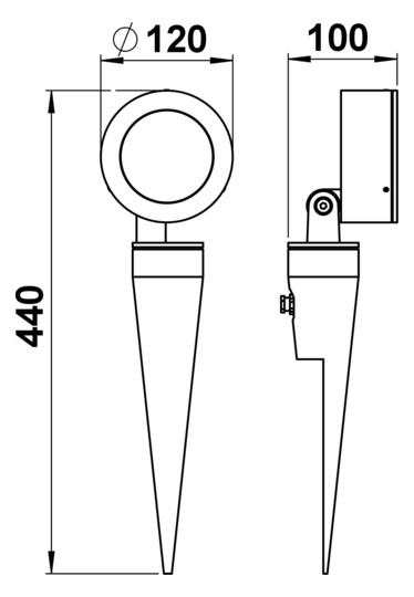 LED-Wegeleuchte 12W IP54 3000K 1200lm anth 1LED Alu Gl_tr
