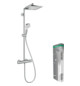 hansgrohe Showerpipe Crometta E mit Thermostat, 1jet, 15 l/min, chrom