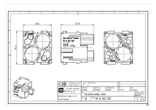 HART HAN-Quintax-Modul       09140023101 