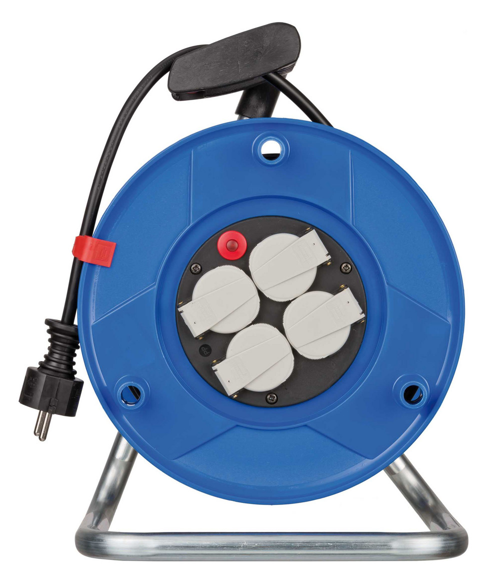 Kabeltrommel Kst 25m H05VV-F 3x1,5mm IP20 4xSteckdosen m.Tragerahmen Kabeltrommel Kst 25m H05VV-F 3x1,5mm IP20 4xSteckdosen m.Tragerahmen