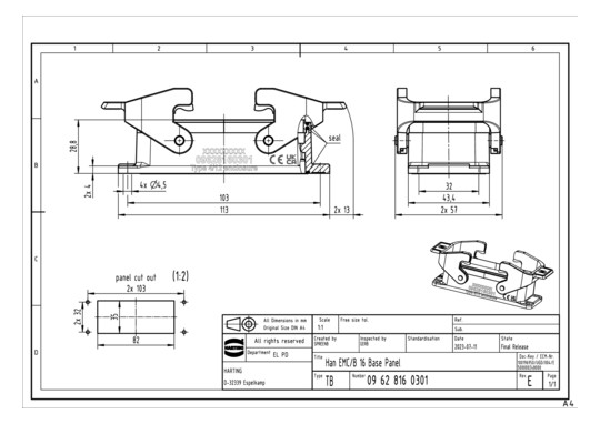 HART Han 16EMV/B-agg-QB      09628160301 