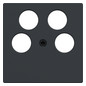 Zentralplatte Sat/TV/Radi System M anth Schraubbef 4f