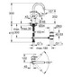 GROHE Waschtisch-Einhebelmischer Eurostyle Cosmopolitan 1/2", L-Size, mit Ablaufgarnitur, innenliegende Wasserführung, chrom
