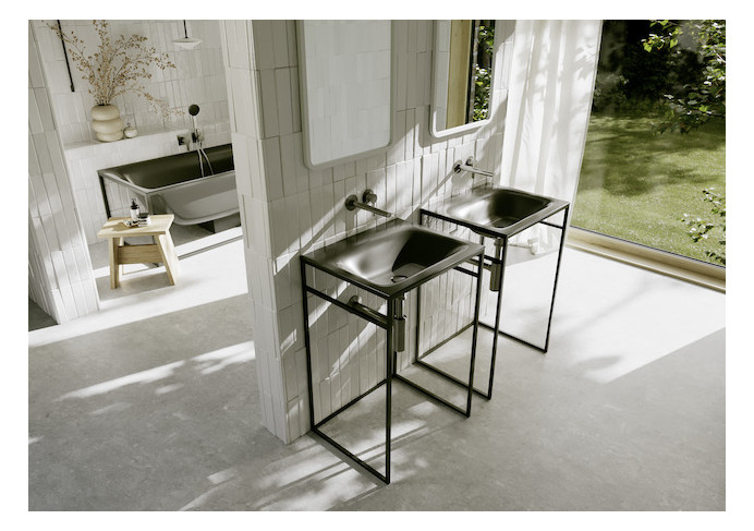 Einbau-Waschtisch BetteLux Shape A170 60x49,5cm, anthracite