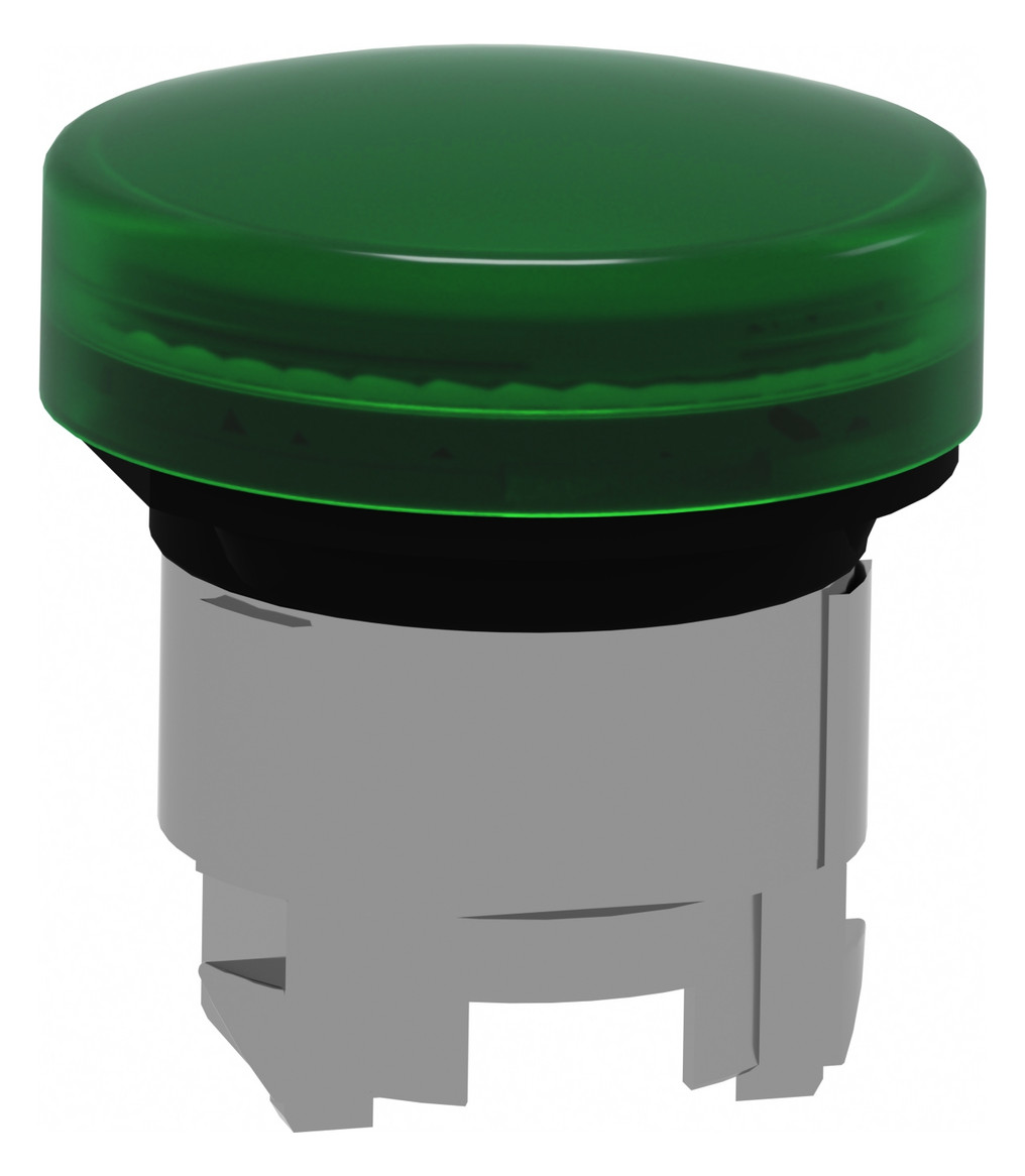 Leuchtmelder Front hoch rnd gn Ø22mm 1st Metall IP66