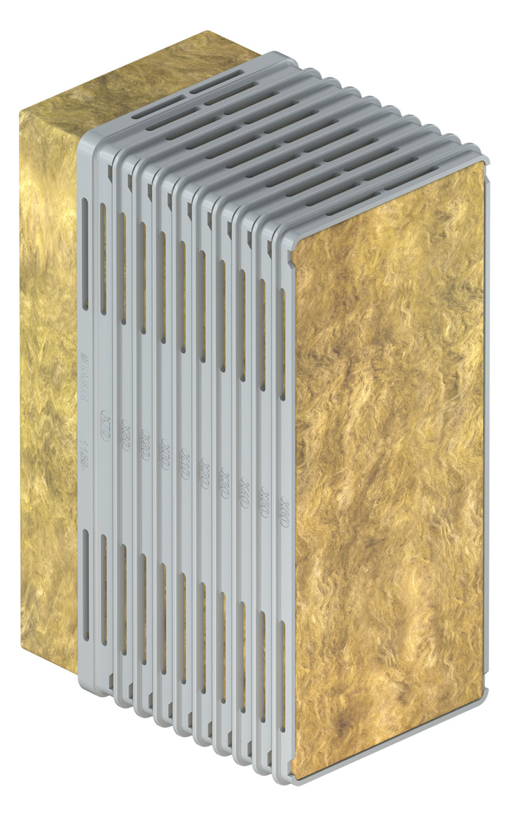 Geräteträger WD 60-100mm Kst 100x200mm Mit Füll-Dämmstoffen