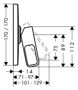 hansgrohe Fertigmontageset Axor Urquiola UP-Brausen-Einhebelmischer, 1 Verbraucher, brushed gold optic