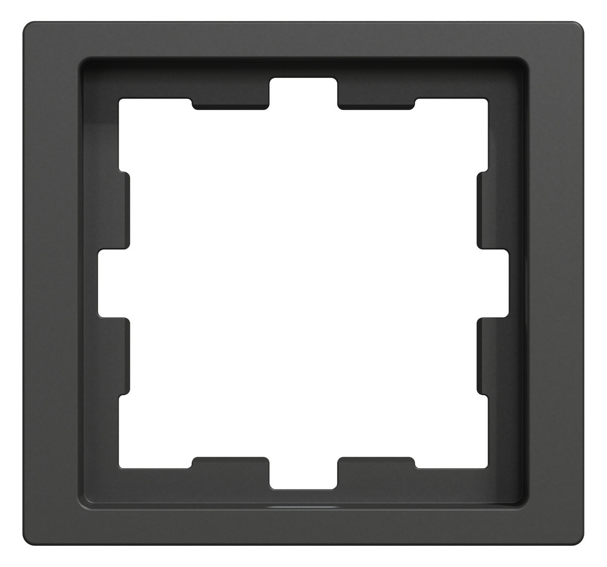 Rahmen 1f anth glz D-Life Kst f.GEB-K Unterputzmontage Thermopl