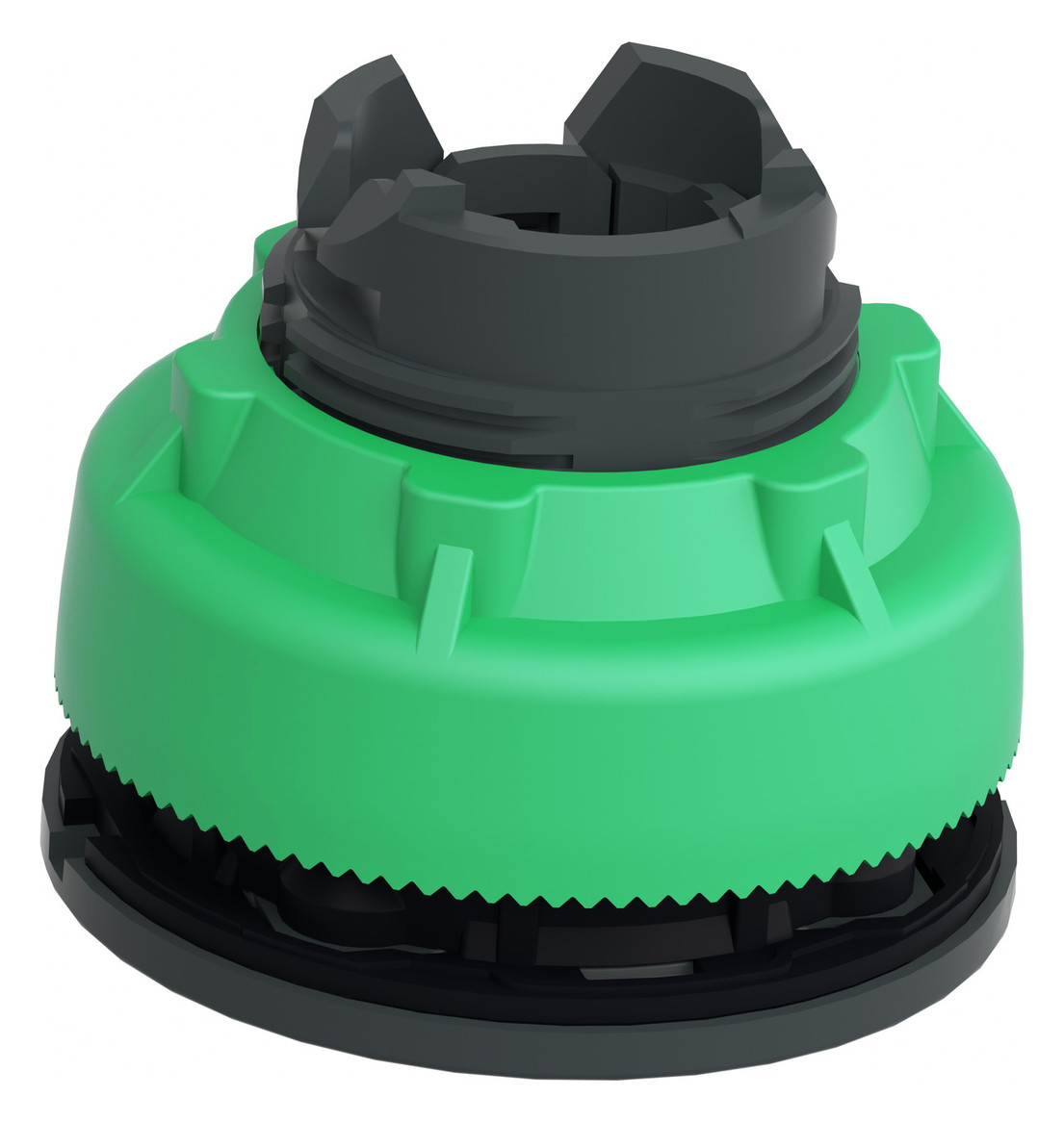 Leuchtmelder Front fl rnd gn Ø30mm Kst 37x37mm 1st IP66