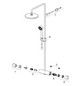 HANSA Duschsystem HANSAMICRA Thermostat, Ausladung 445-470mm, kürzbar, mattschwarz