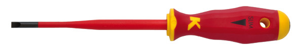 Schraubendreher Schlitz 4x0,8x100mm 1000V ger Schutzisoliert 1000V 2Komp