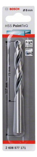 Metallbohrer Ø8mm zyl.Steckachse Edst f.Edelstahl f.Stahl