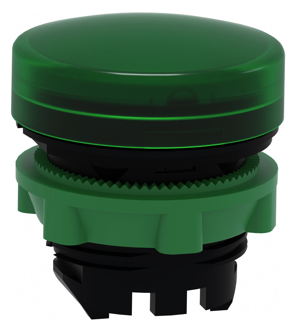 Leuchtmelder Front hoch rnd gn Ø22mm 1st Kst IP66