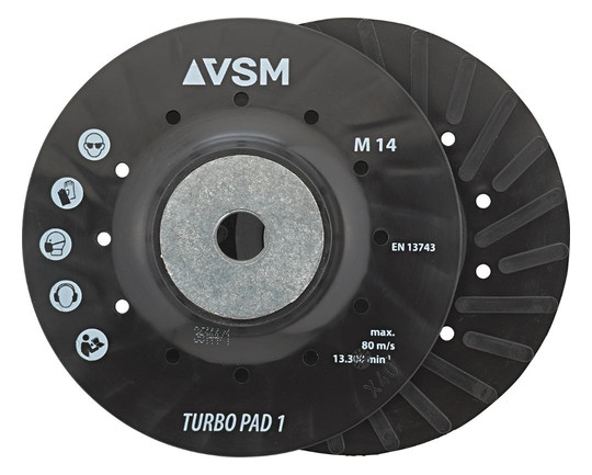 VSM-Stützteller mit Kühlrippen - 180mm, M14