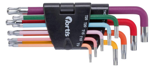fortis-Torx-Winkelschraubendreher- Satz im Handhalter,...