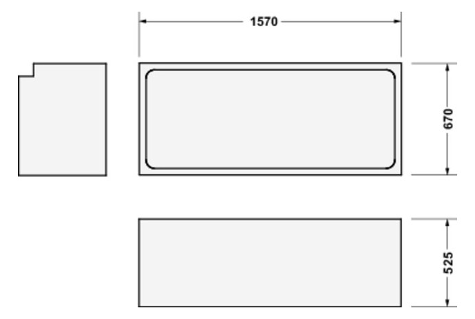 Duravit Wannenträger No.1 für 700488 Duravit Wannenträger No.1 für 700488