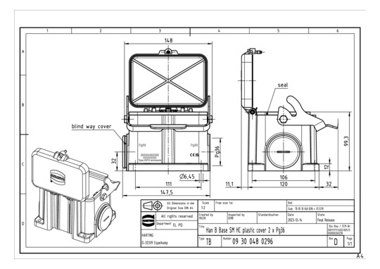 HART Sockelgehäuse           09300480296 