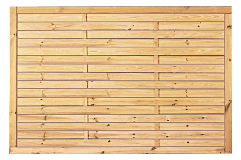Bild Lamellenzaun 180 x 120 cm Rahmen 34/54 m m, kdi grün - n.a.-0