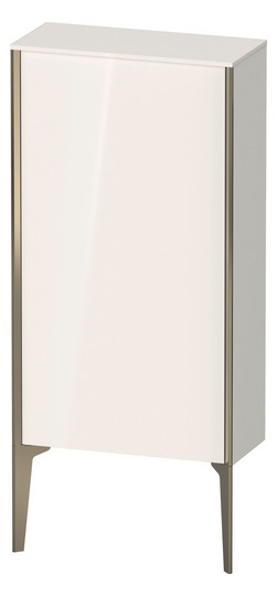 Duravit Halbhochschrank XViu 50x24x89cm, champagner matt, Tür links, Eiche natur