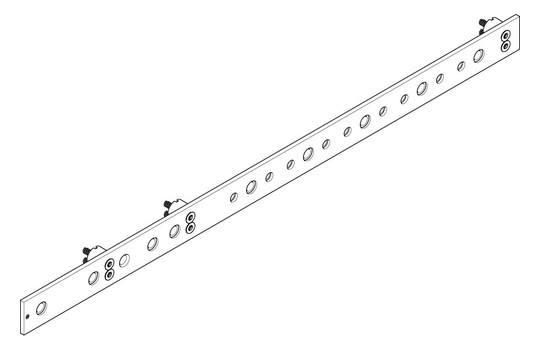 ABN Cu-Schiene vernickelt 4FB   XVGW543F 