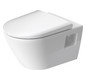 Duravit Wand-Tiefspül-WC-Set D-Neo mit WC-Sitz, Rimless, weiß