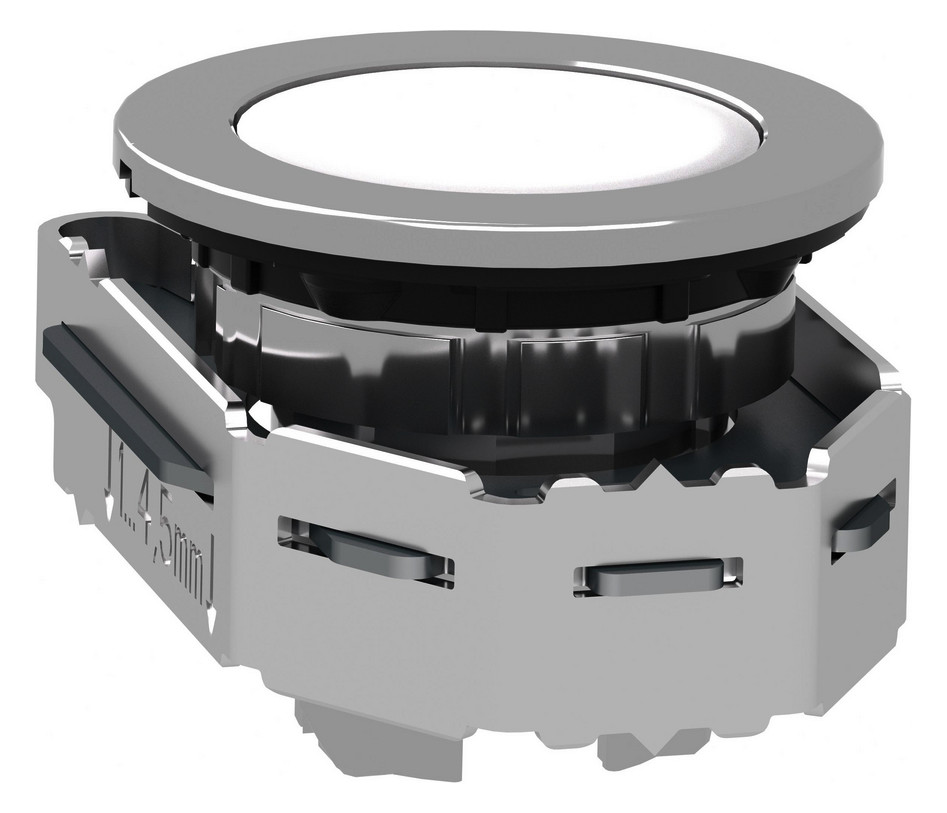 Drucktaster Front 1f ws bel.b Ø30,5mm rnd Geeignet für Beleuchtung IP66