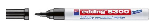 edding-Industrie-Permanentmarker 8300, schwarz - 1,5-3 mm