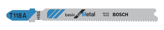 BOSCH-Stichsägeblätter Basic for Metal - T118A...
