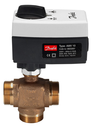 Danfoss 3-Wege-Mischventil VMV DN25 Kvs 6,3, PN16, RG5, G 11/4A