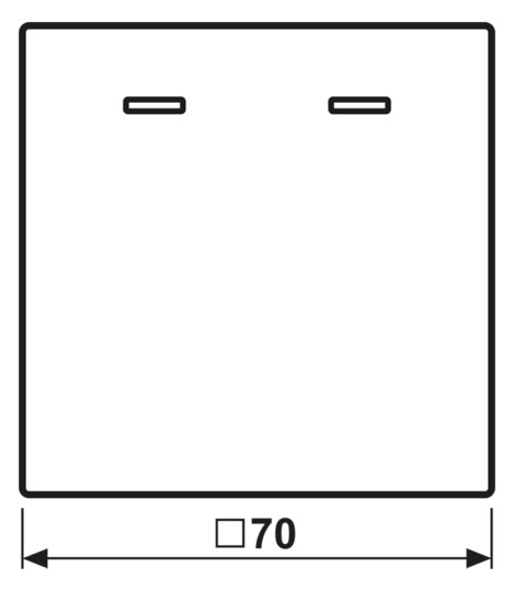 Kontrollwippe Schalter LS sw div.Symbole