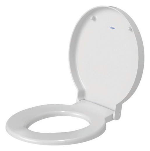 Duravit WC-Sitz Starck 1 mit Absenkautomatik, abnehmbar, mit Scharnierwelle, weiß