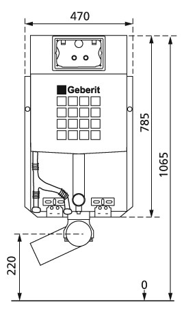Burda WC-Element Kombiset mit UP-Spülkasten Geberit Sigma