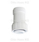 HAAS Gewinde-Verlängerung 1" AG/IG, 62mm, mit Rückflussverhinderer, für Rohrbelüfter, Polypropylen, weiß