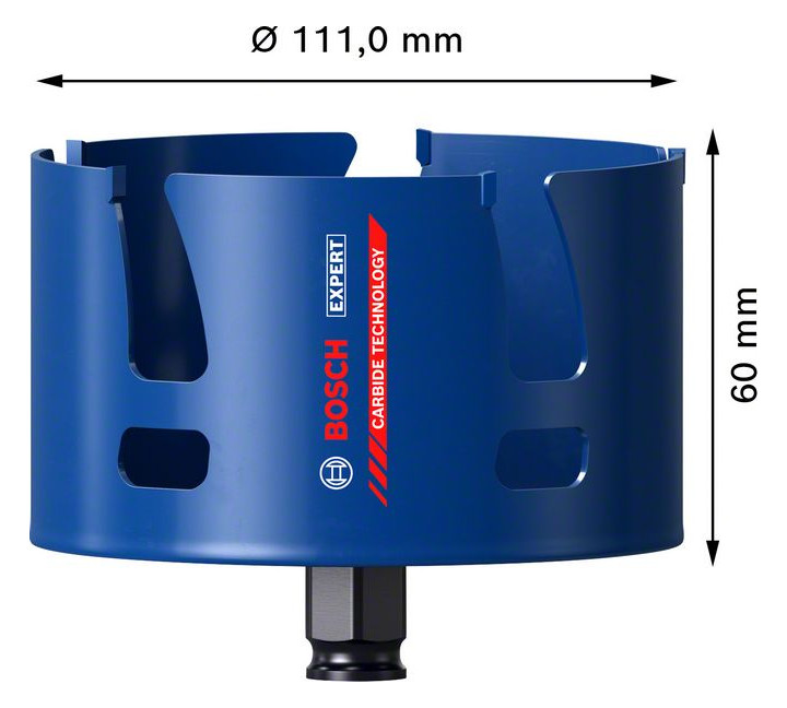 Bild Lochsäge EXPERT 111mm Bosch Carbide Cons truction Material EXPERT Bosch-3