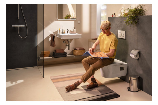 hansgrohe Waschtisch Xanuia Q 600x480mm, mit Hahnloch/Überlauf, weiß